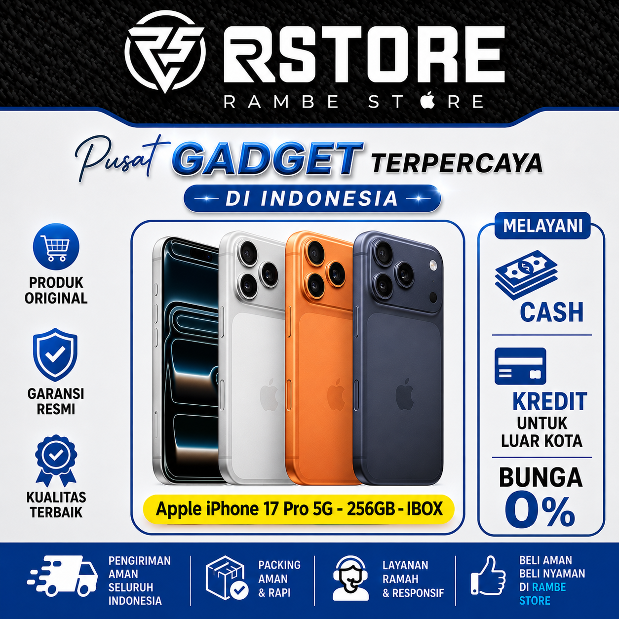 IPHONE 17 PRO  GARANSI RESMI INDONESIA  